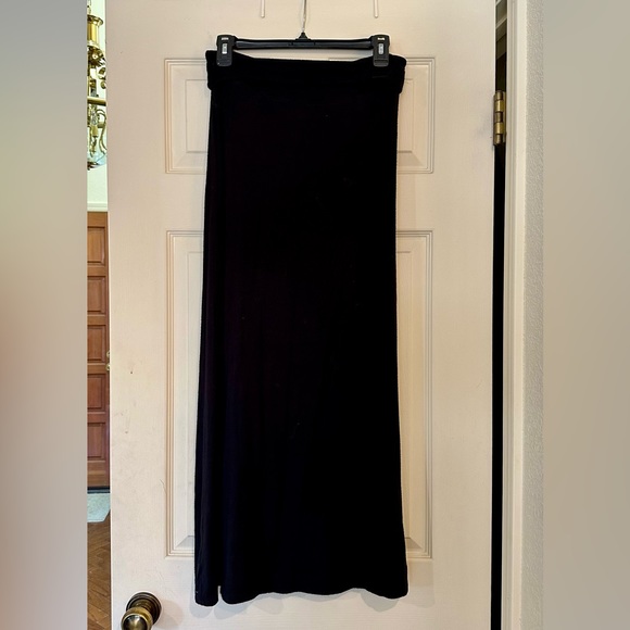White Plum Women’s Black Cotton Maxi Skirt - Picture 1 of 1